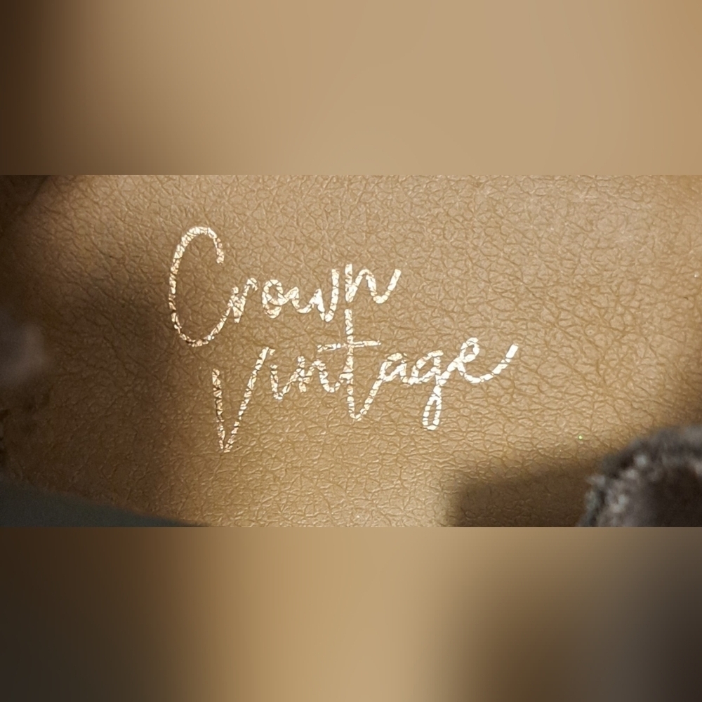 Crown Vintage Rumble Grey Suede Boho Indie Neutral Casual Ankle Boot Shoe SZ 9M - Picture 7 of 9